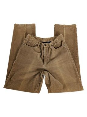 90's Corduroy Straight Leg Pants Size 31 Tan High Rise (G)